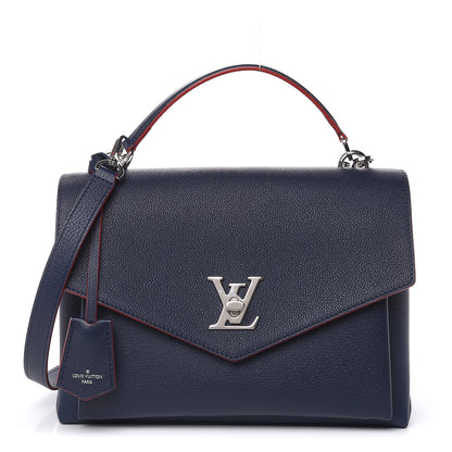 Louis Vuitton Soft Calfskin My Lockme Top Handle Marine Rouge 1 of 8