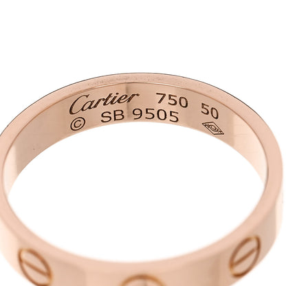 Cartier 18K Pink Gold 3.5mm LOVE Wedding Band Ring 50 5.25 4 of 4