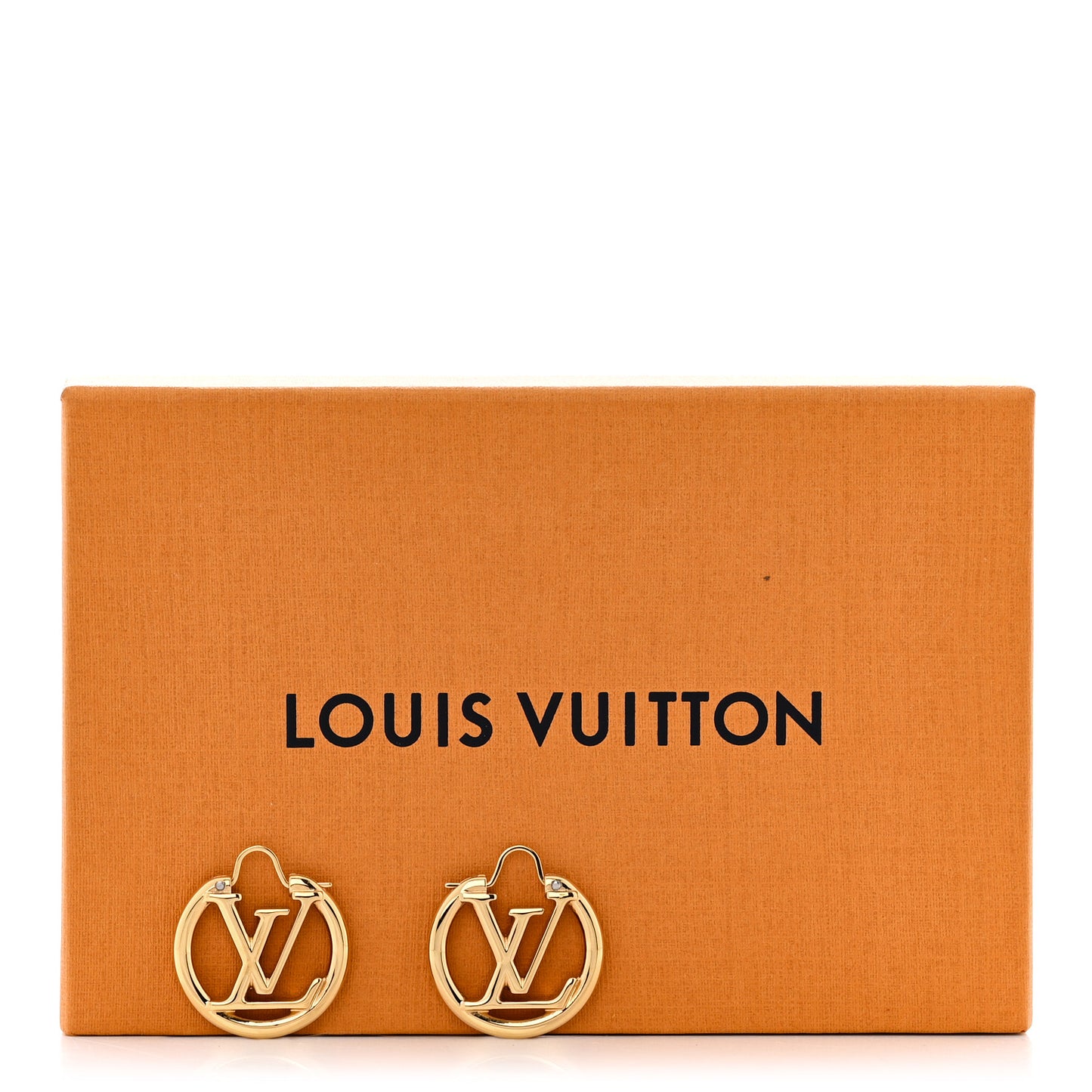 Metal Small Louise Hoop Earrings Gold