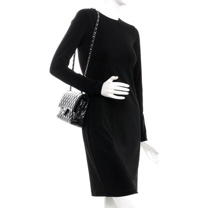 Chanel Patent Quilted Medium Double Flap Black 2 of 10