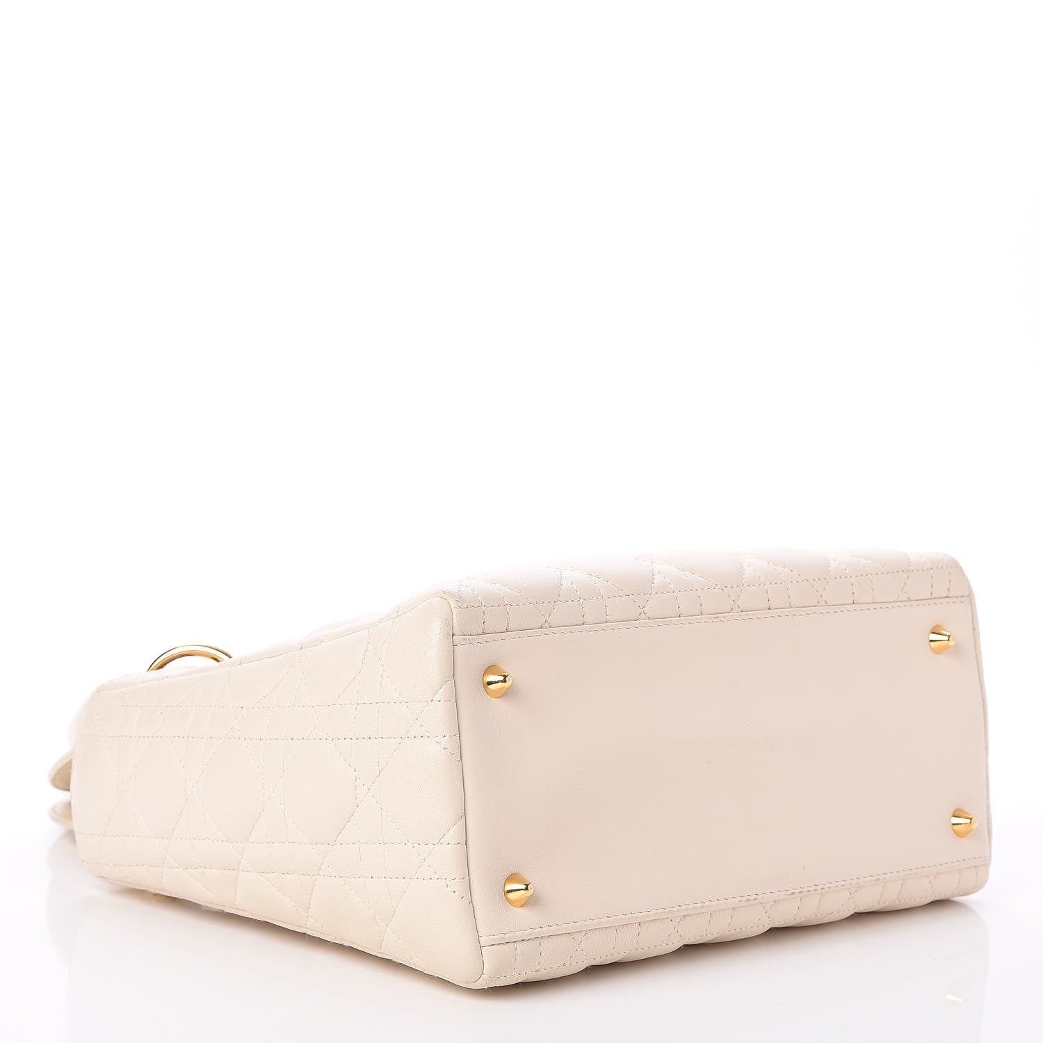 Christian Dior Lambskin Cannage Medium Lady Dior White 4 of 10