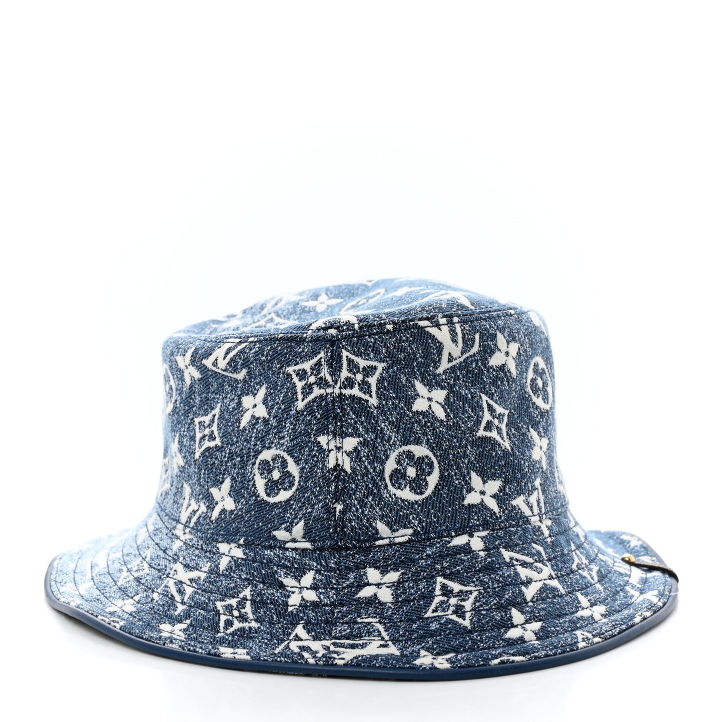 Monogram Denim Jacquard Bob Bucket Hat S Blue
