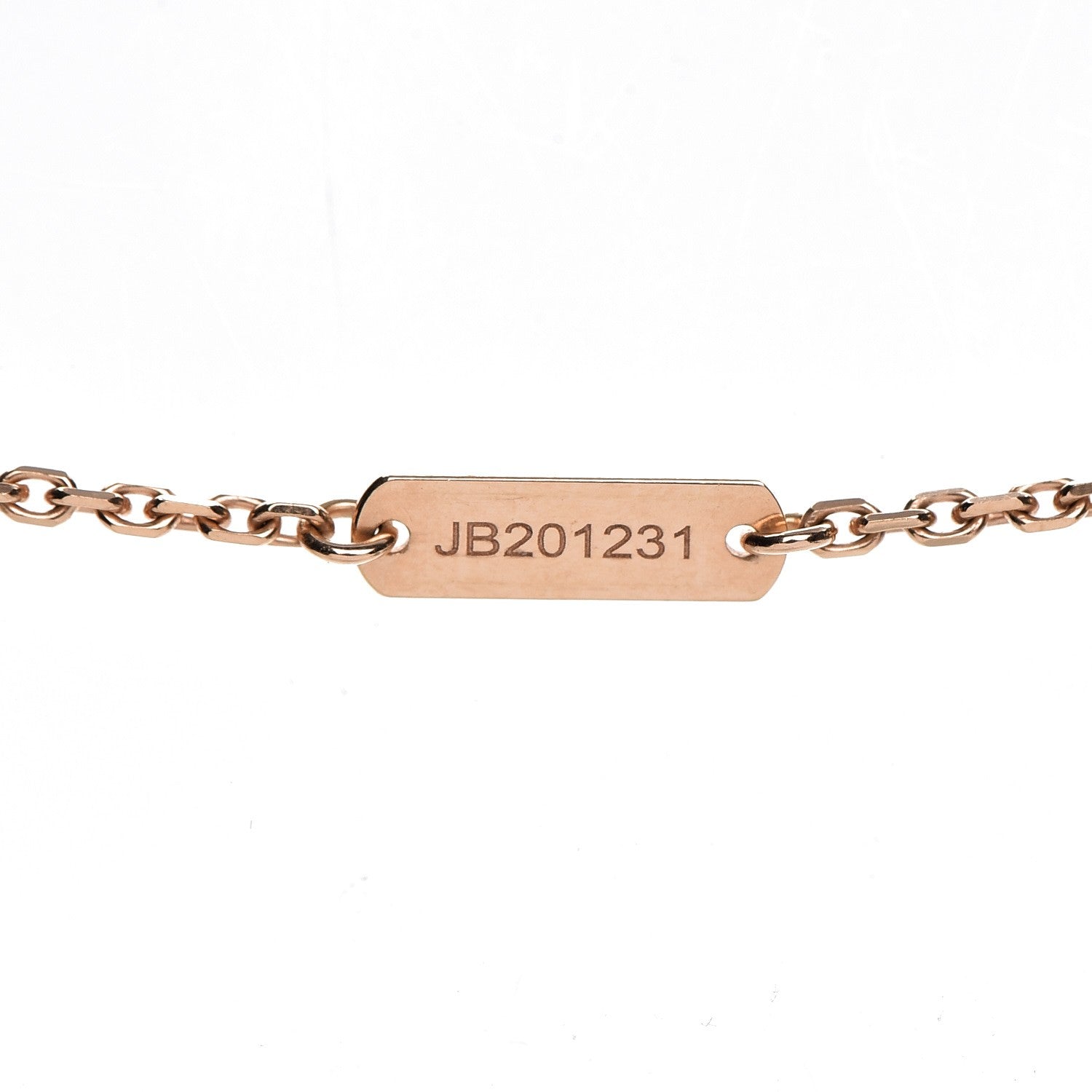 Van Cleef & Arpels 18K Rose Gold Trace Chain 4 of 6