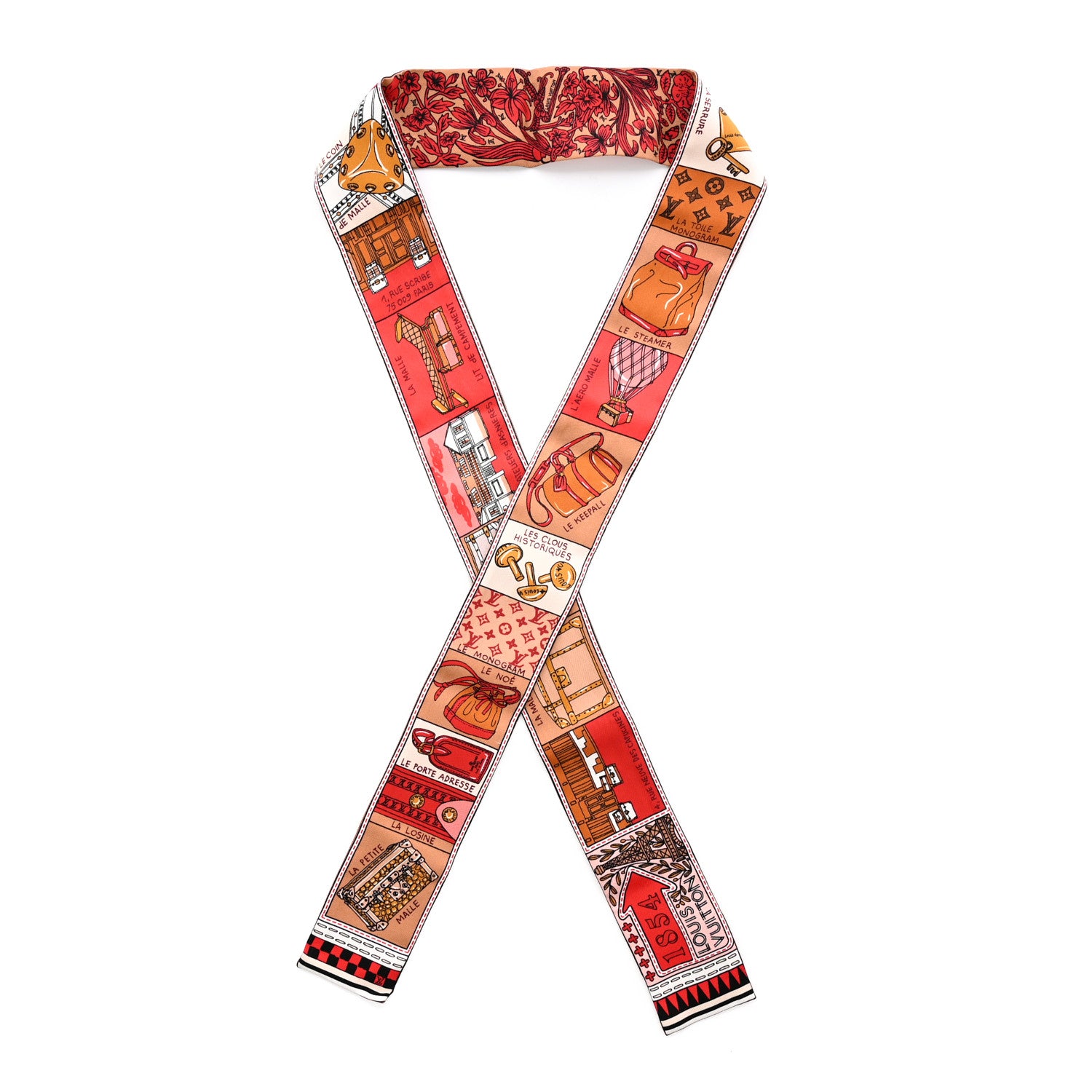 Louis Vuitton Silk Jeu De Louis BB Bandeau Beige 1 of 4