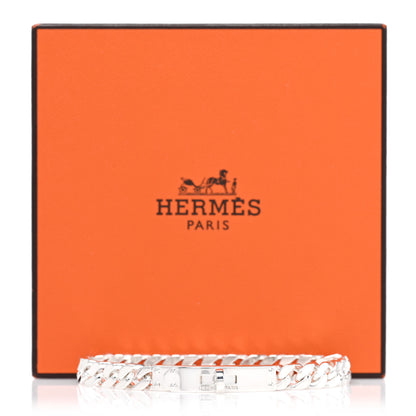 Hermes Sterling Silver TPM Kelly Gourmette Bracelet SH 4 of 4