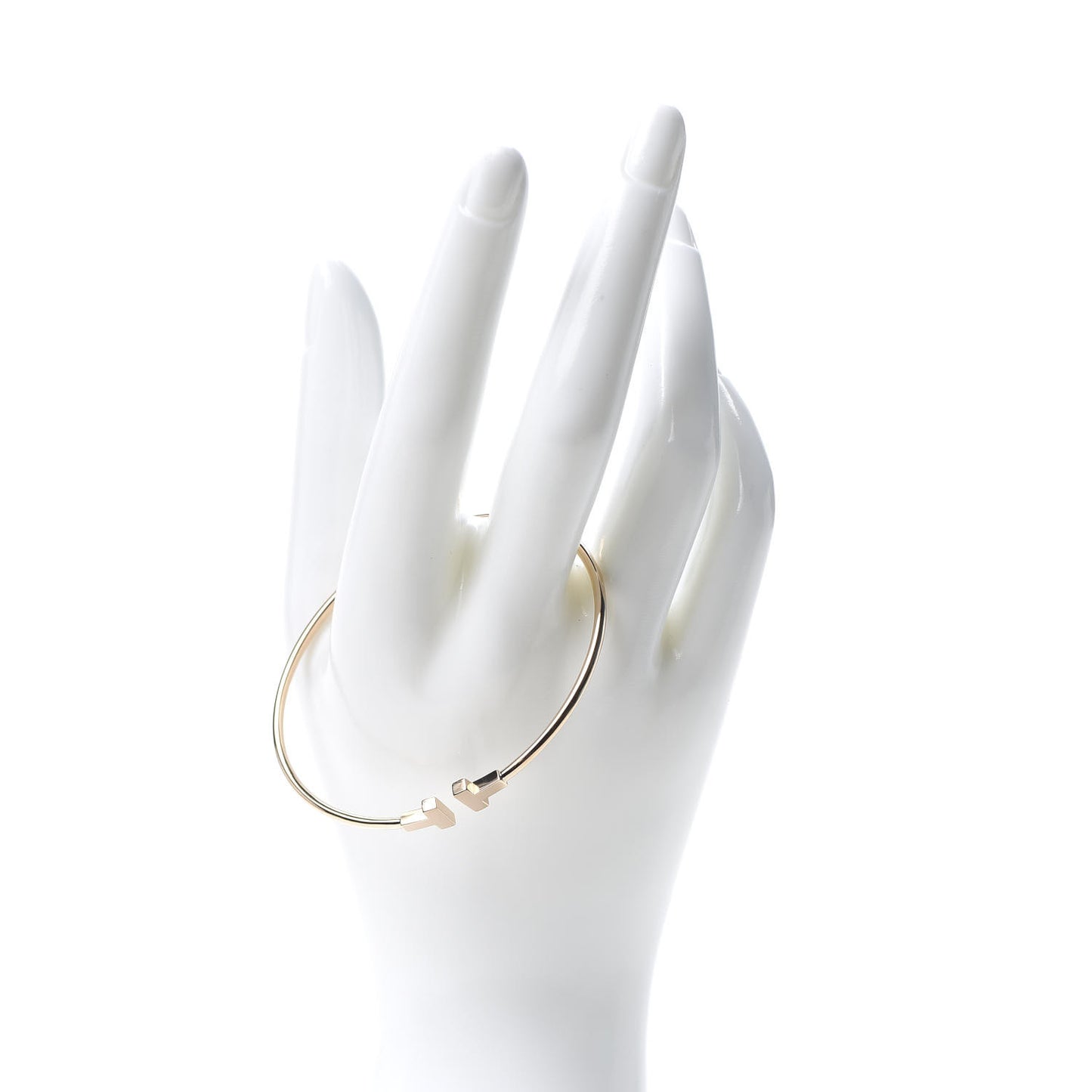 18K Rose Gold Narrow T Wire Bracelet