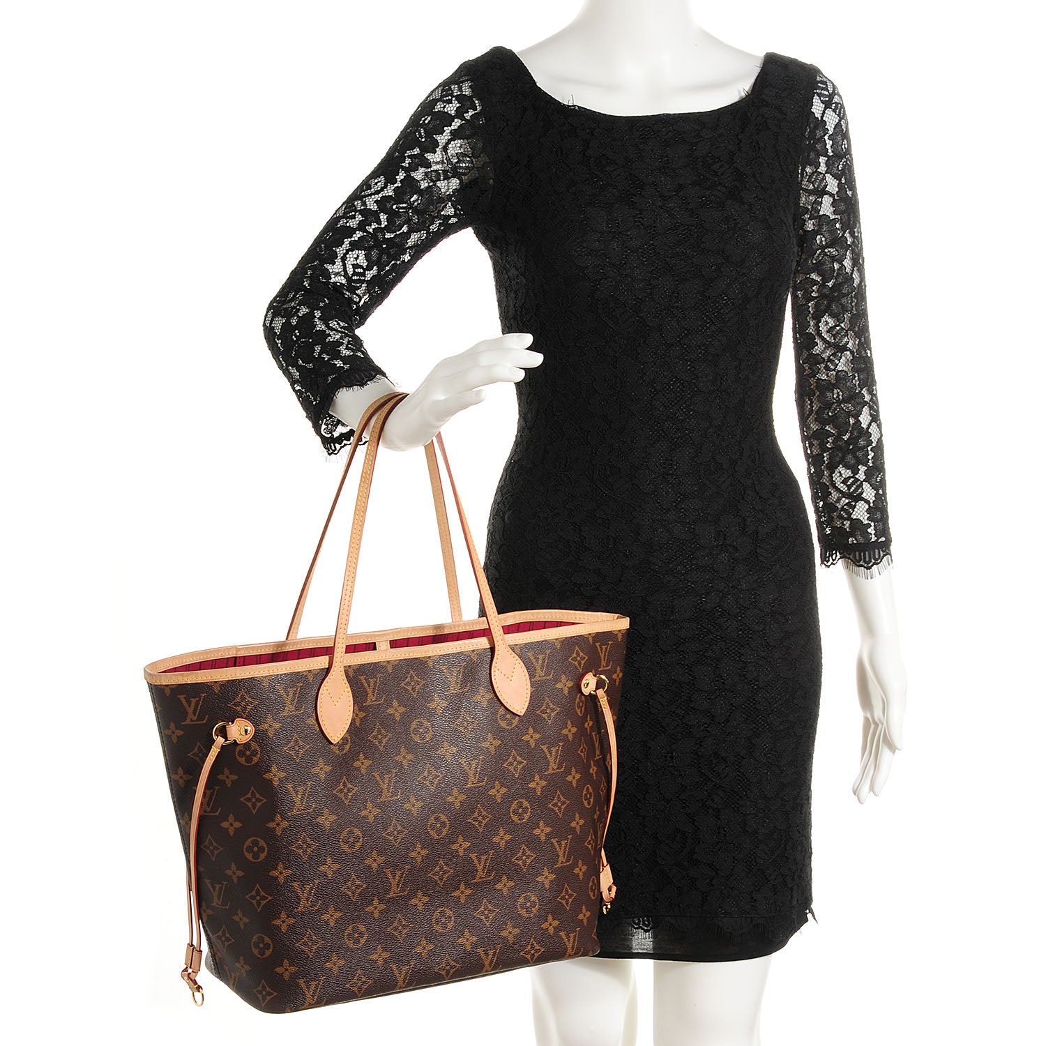 Louis Vuitton Monogram Neo Neverfull MM Fuchsia 2 of 7