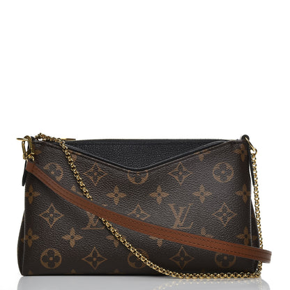Louis Vuitton Monogram Pallas Clutch Black 9 of 9