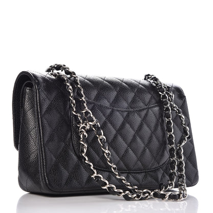 Chanel Caviar Quilted Medium Double Flap Black 13 of 19