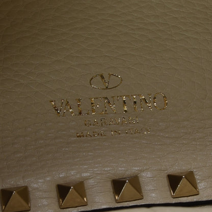Valentino Garavani Grained Calfskin Medium Rockstud Reversible Tote Black Ivory 12 of 14