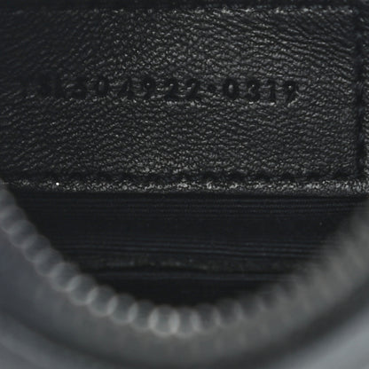 Saint Laurent Grain De Poudre Chevron Monogram Bill Pouch Black 7 of 11