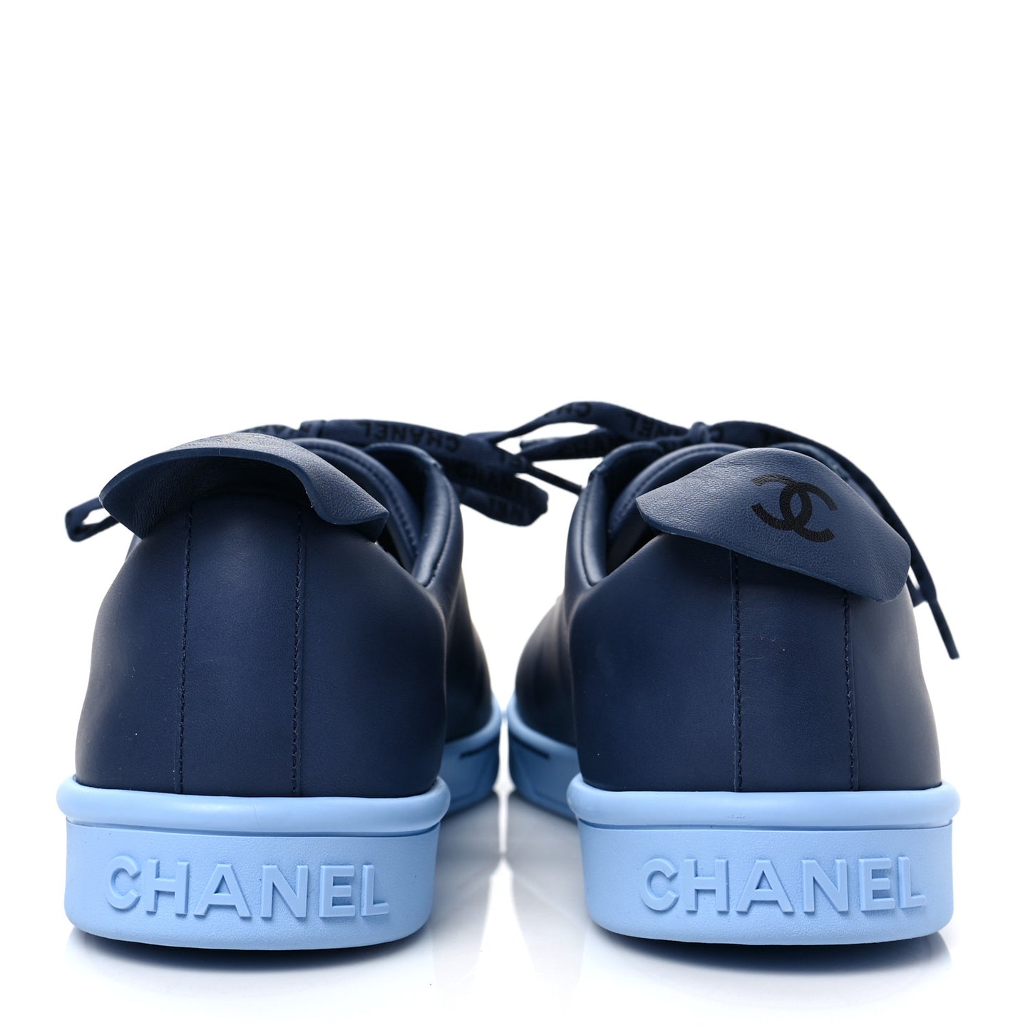 Calfskin Mens Sneakers 46 Navy