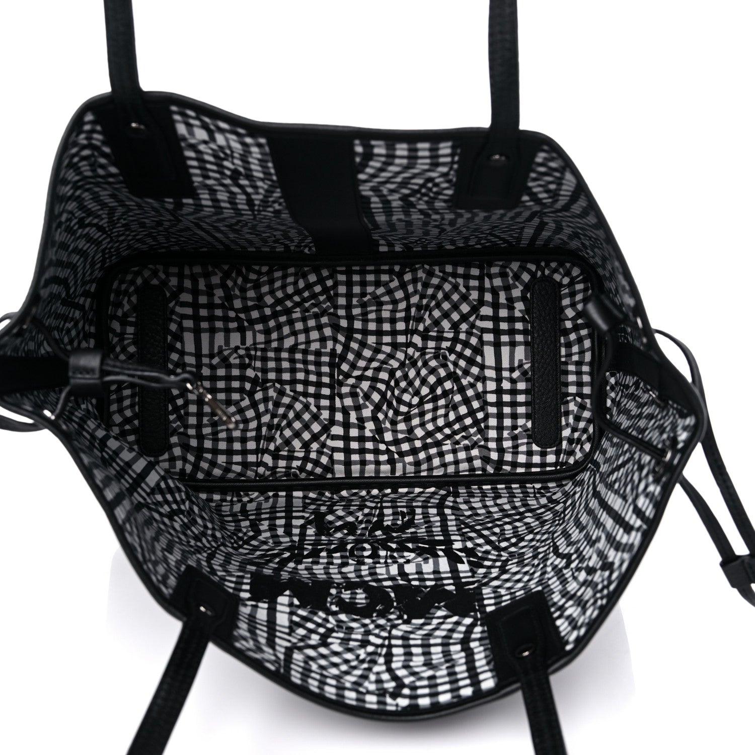 MCM Visetos Medium Liz Reversible Shopper Tote Black 6 of 14