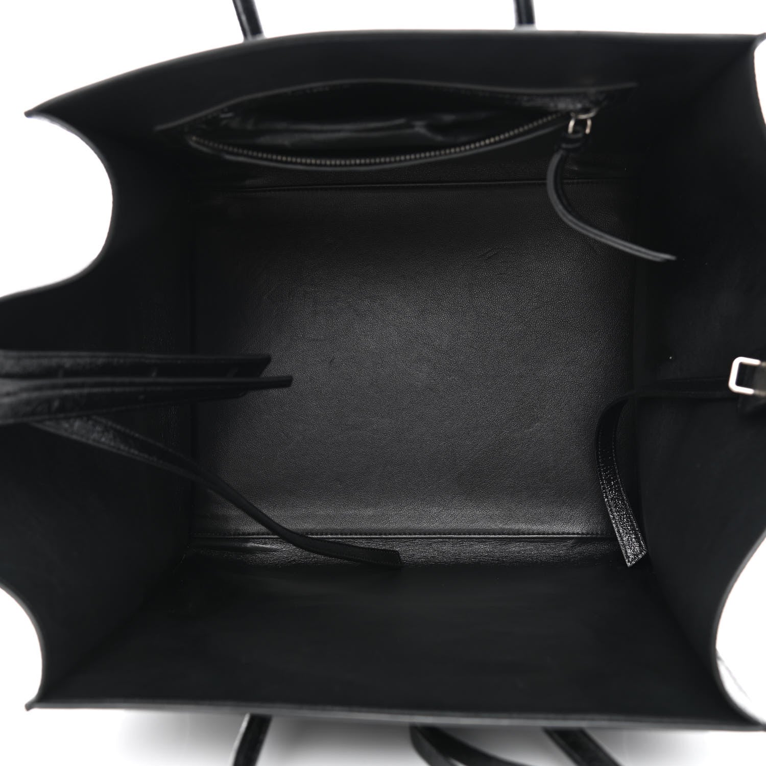 Celine Crinkled Patent Calfskin Medium Phantom Luggage Black 5 of 12