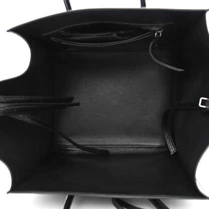 Celine Crinkled Patent Calfskin Medium Phantom Luggage Black 5 of 12