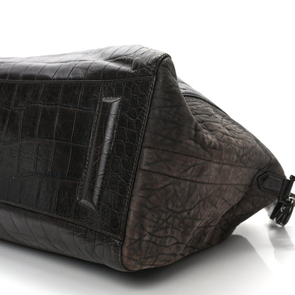 Givenchy Calfskin Crocodile Embossed Medium Soft Antigona Brown 8 of 10