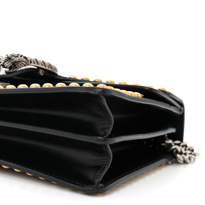 Gucci Calfskin Floral Embroidered Studded Small Dionysus Shoulder Bag Black 11 of 11