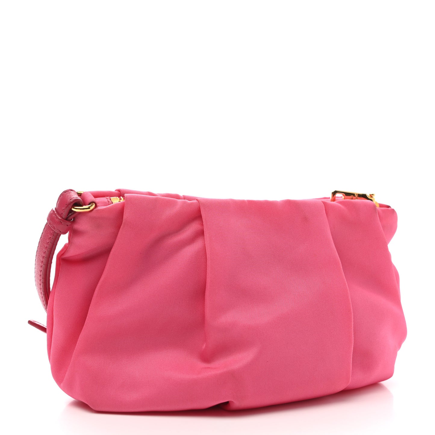 Tessuto Nylon Bow Wristlet Begonia