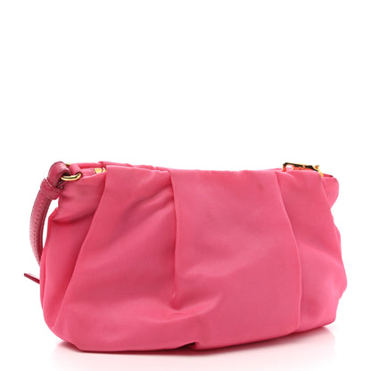 Prada Tessuto Nylon Bow Wristlet Begonia 3 of 9