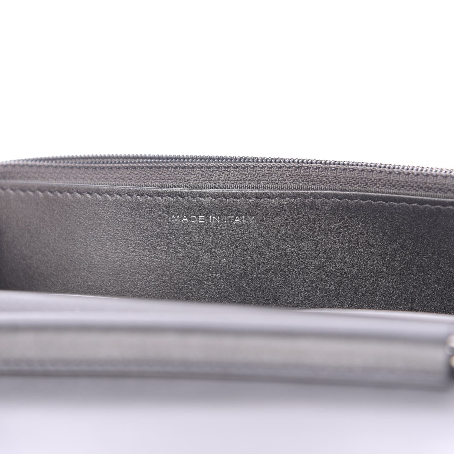 Chanel Goatskin Camellia Embossed Wallet On Chain WOC Grey 7 of 14