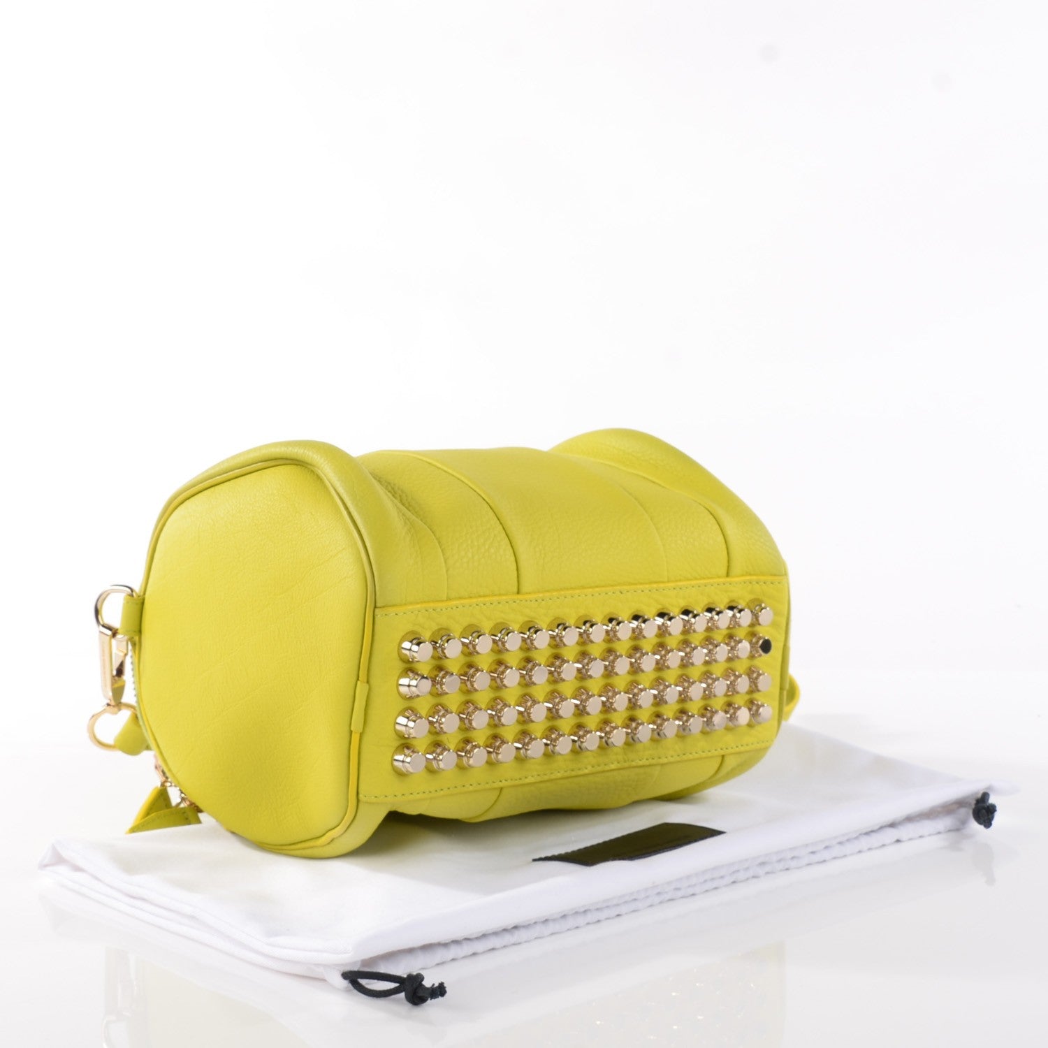 Alexander Wang Pebbled Lambskin Rockie Acid Pale Gold Hardware 4 of 7