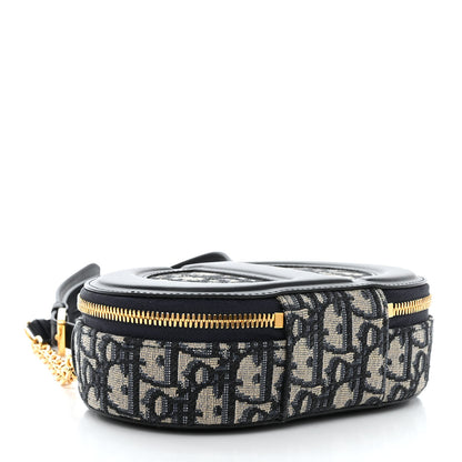 Christian Dior Oblique CD Signature Oval Crossbody Camera Bag Blue Multicolor 4 of 11