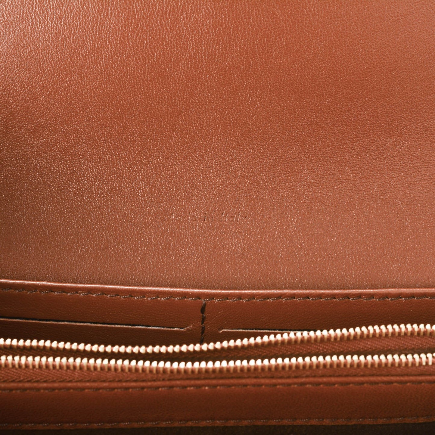 Lambskin Large Flap Wallet Tan