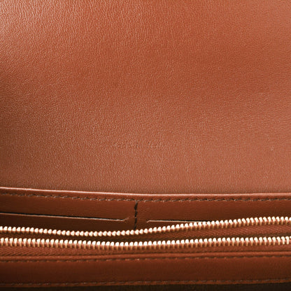 Celine Lambskin Large Flap Wallet Tan 6 of 7