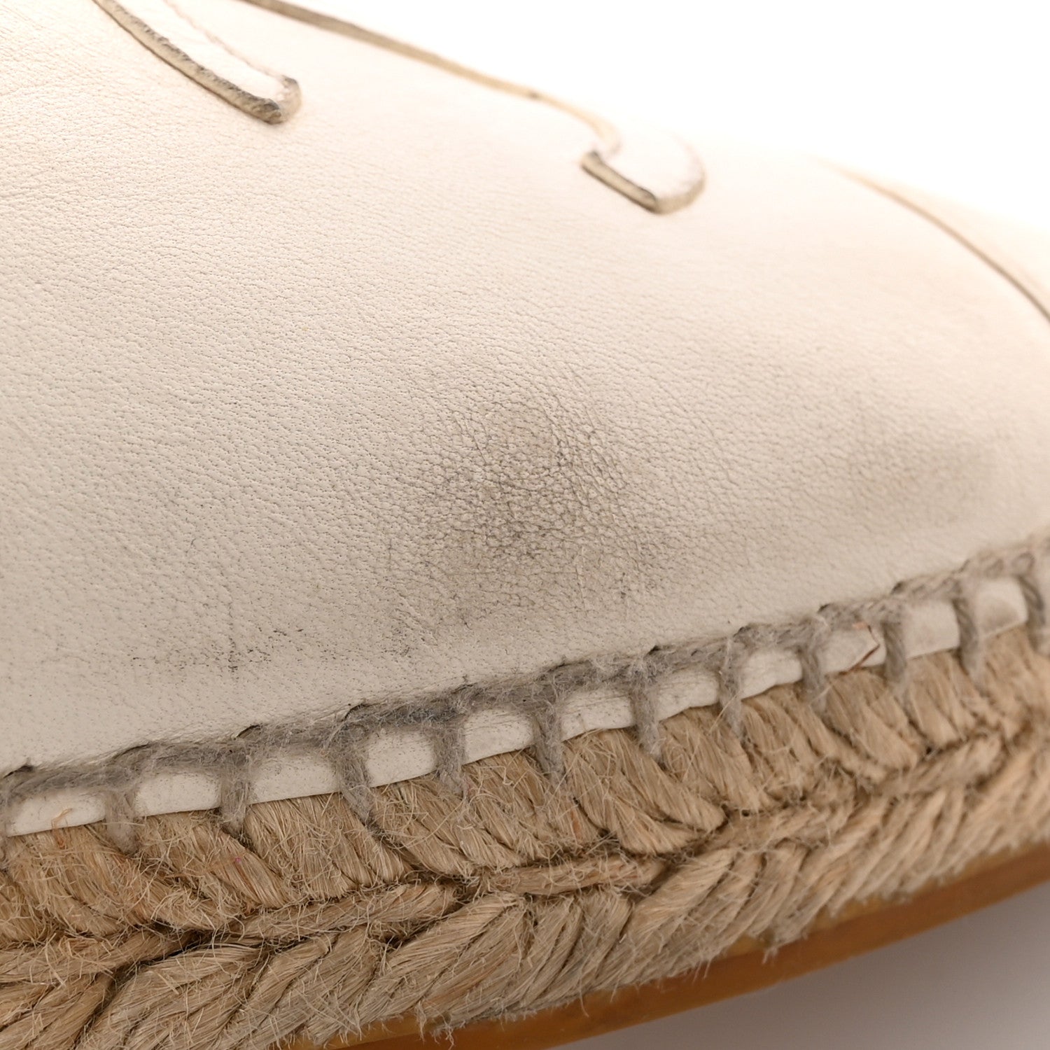 Chanel Lambskin CC Espadrilles 40 White 16 of 16