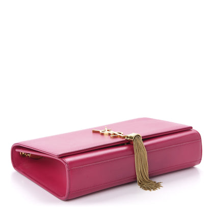 Saint Laurent Smooth Calfskin Medium Classic Monogram Kate Tassel Satchel Fuchsia 4 of 10