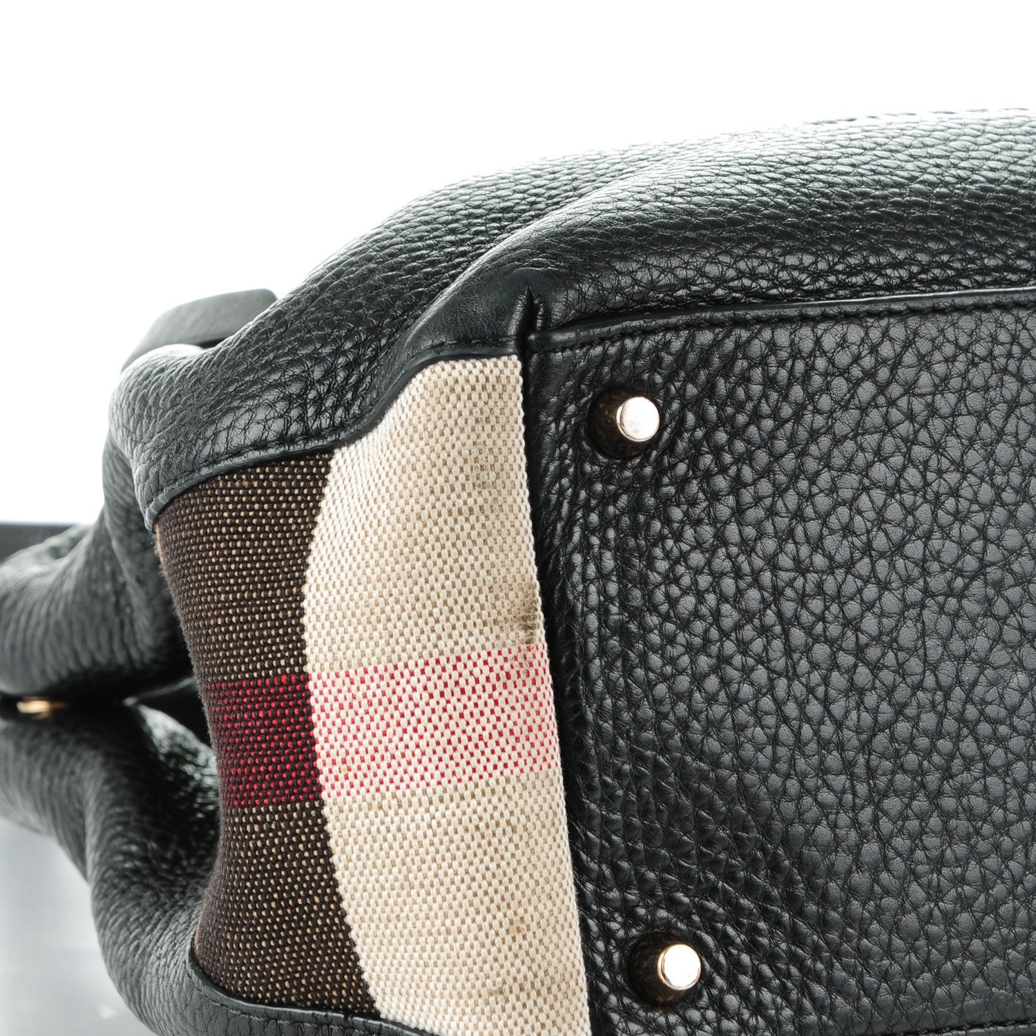 Burberry Calfskin Canvas Mega Check Small Maidstone Black 5 of 10