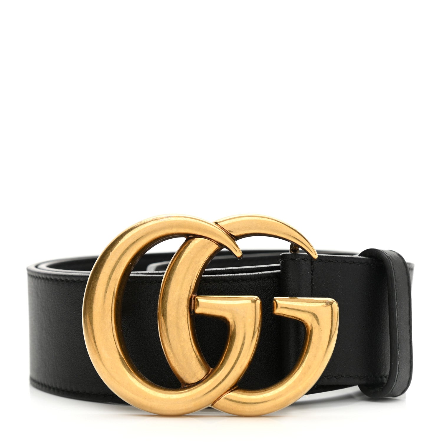 Gucci Calfskin Double G 40mm Belt 80 32 Black 1 of 5