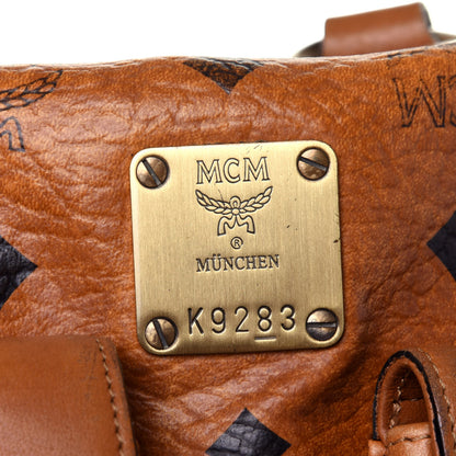 MCM Visetos Satchel Cognac 5 of 12