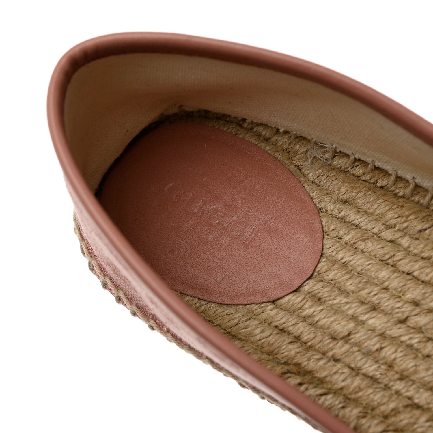 Gucci Monogram Espadrilles 40.5 Soft Pink 7 of 11