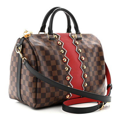 Louis Vuitton Damier Ebene Karakoram Speedy Bandouliere 30 3 of 10