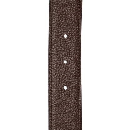 Hermes Box Togo 32mm Belt Strap 100 Black Chocolate 5 of 5