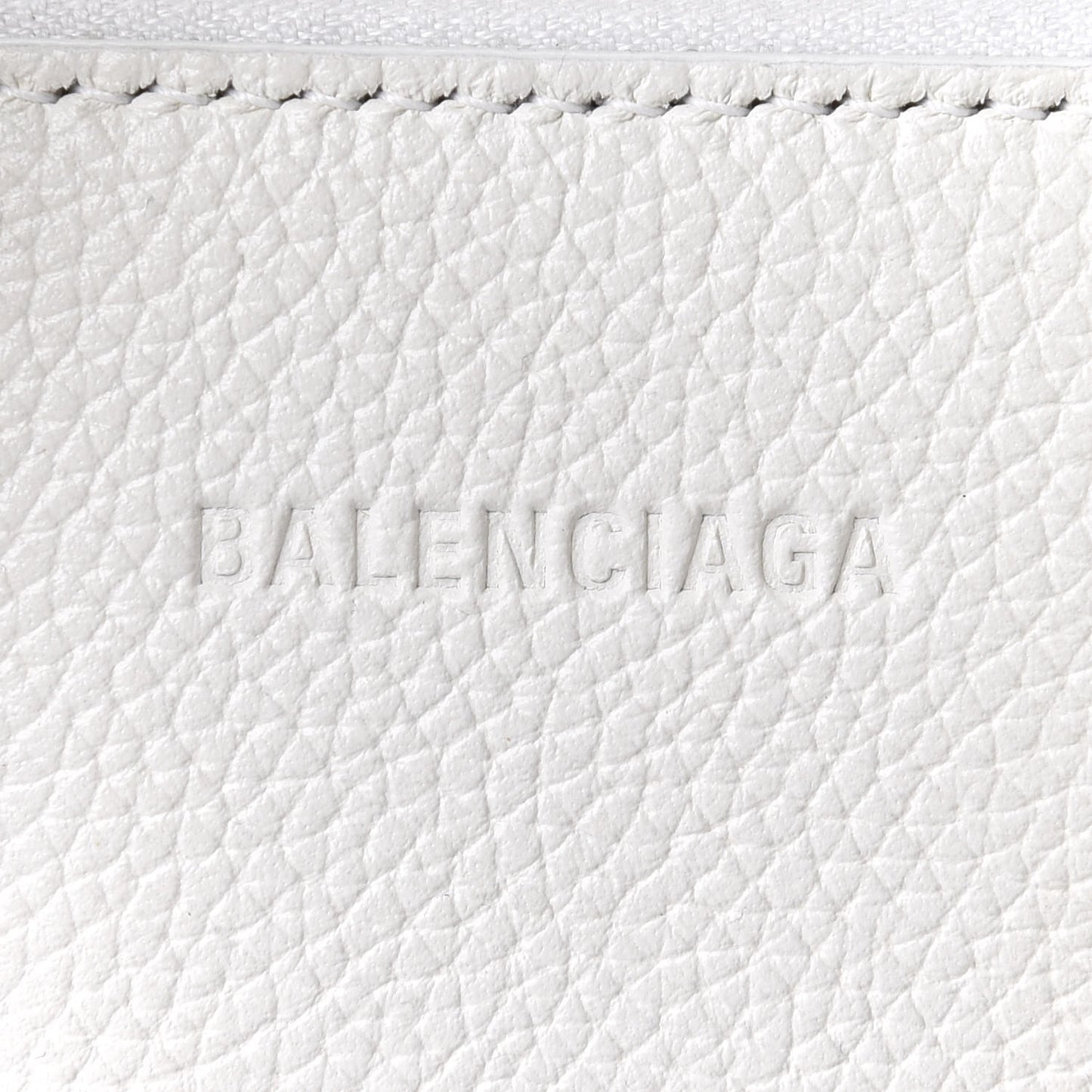 Grained Calfskin XXS Ville Top Handle Bag White Black