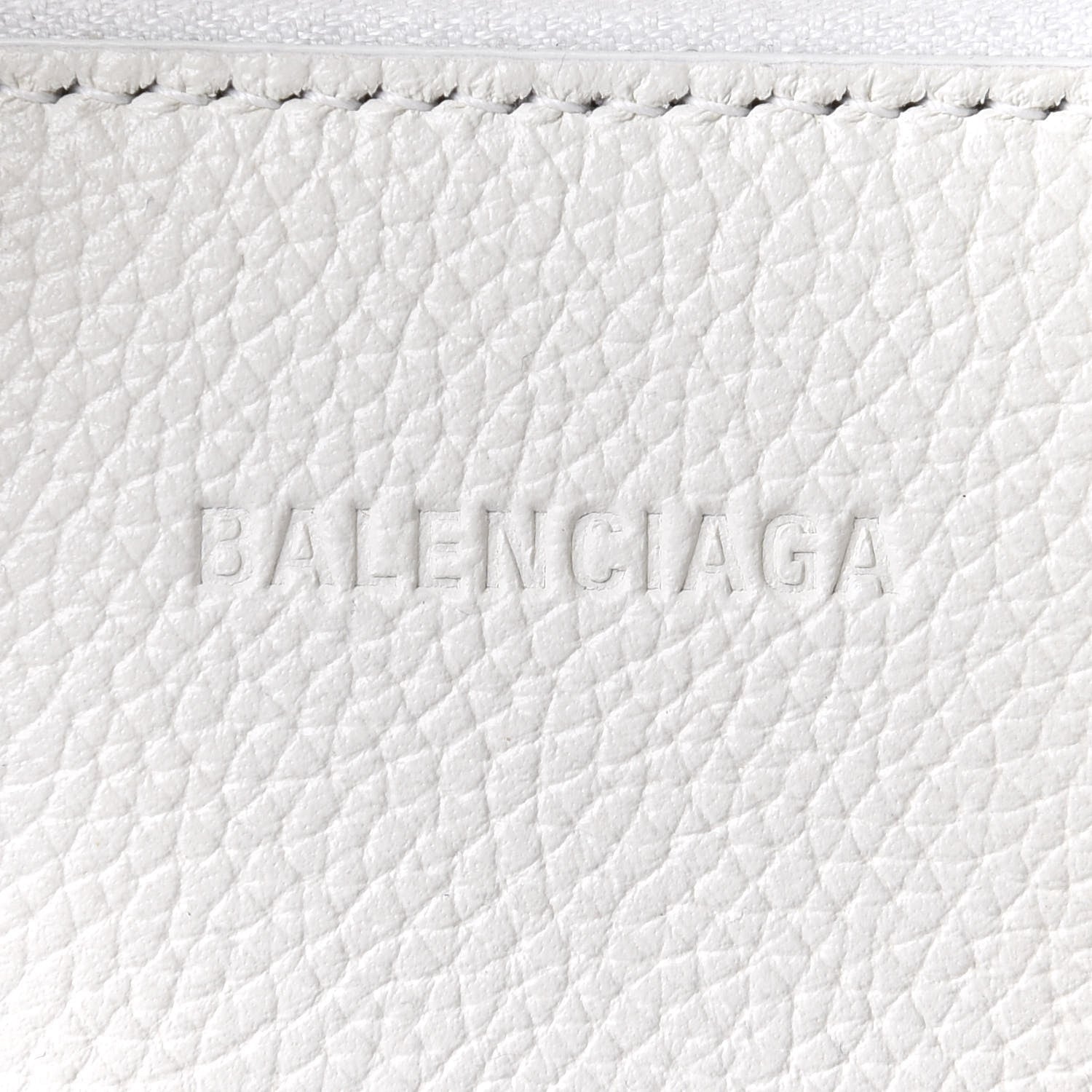 Balenciaga Grained Calfskin XXS Ville Top Handle Bag White Black 9 of 11