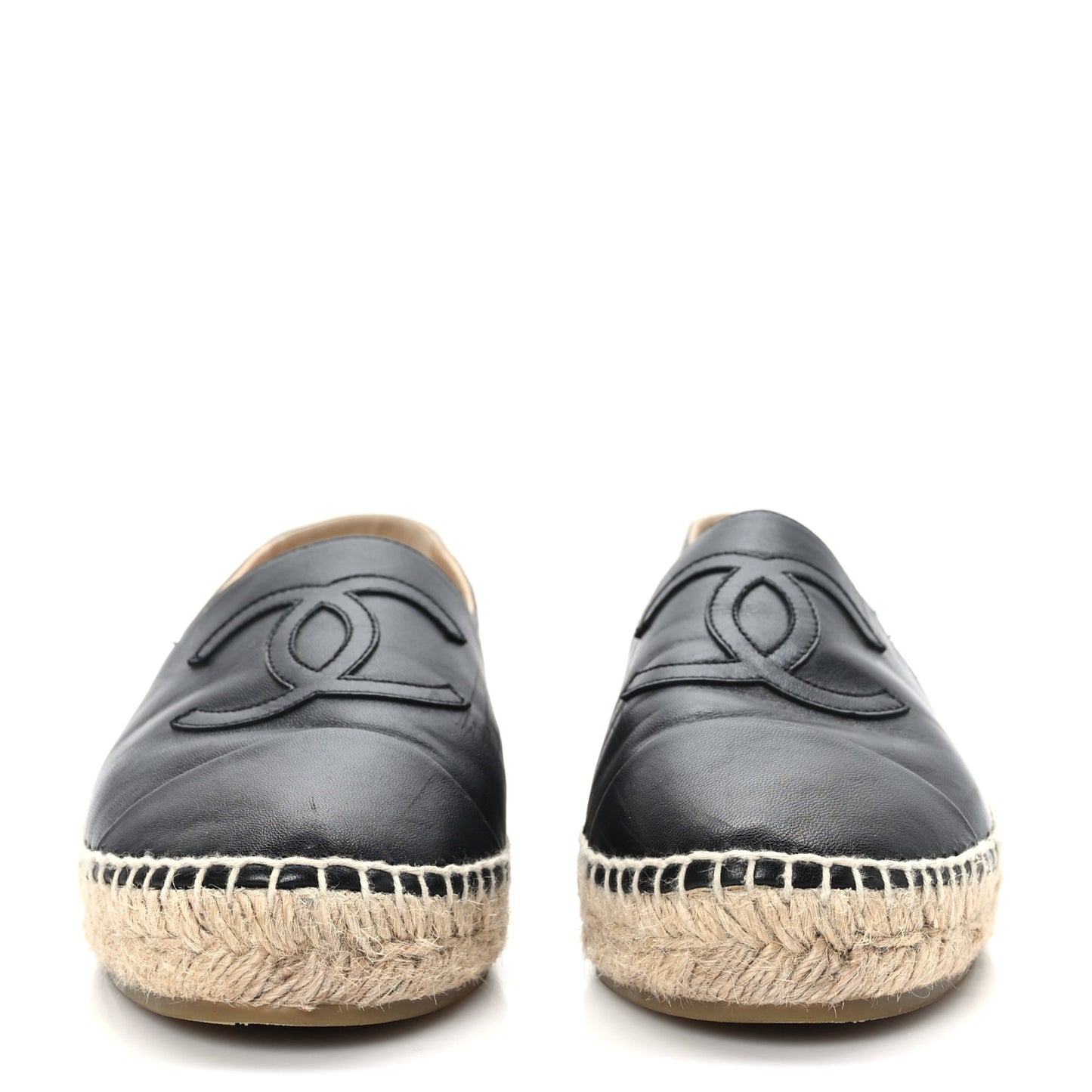 Lambskin CC Espadrilles 40 Black