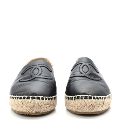 Chanel Lambskin CC Espadrilles 40 Black 2 of 8