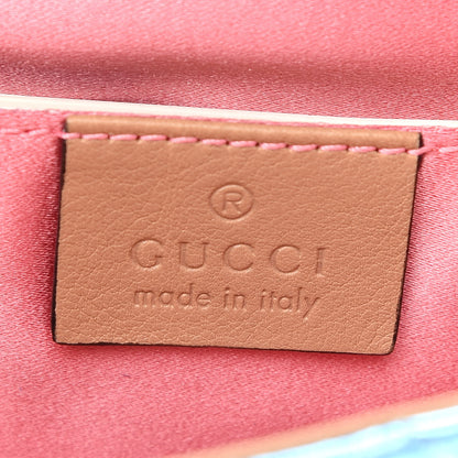 Gucci Metallic Nappa Matelasse Broadway Shoulder Bag Cielo 8 of 10