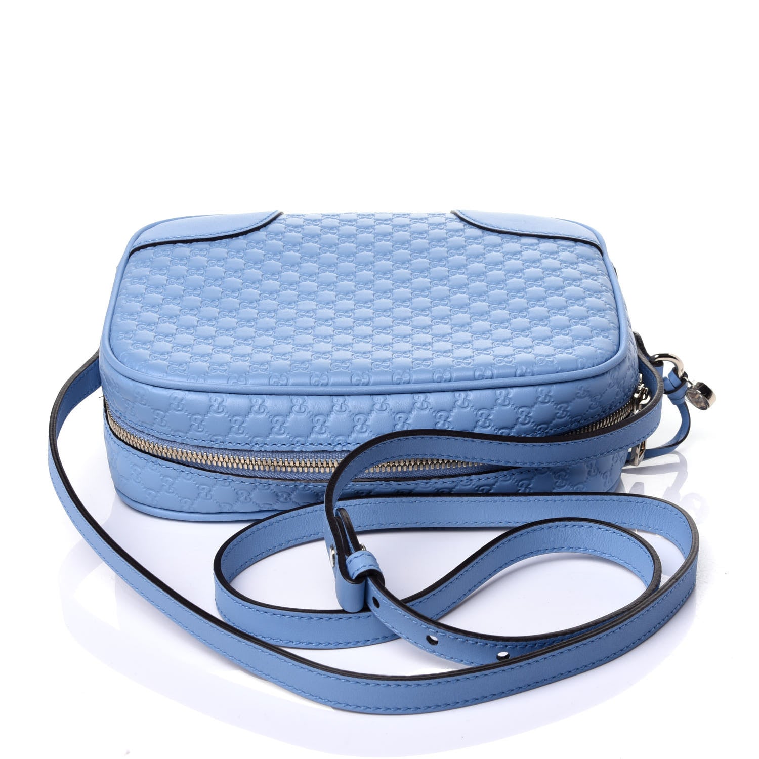 Gucci Microguccissima Mini Bree Messenger Bag Mineral Blue 10 of 11
