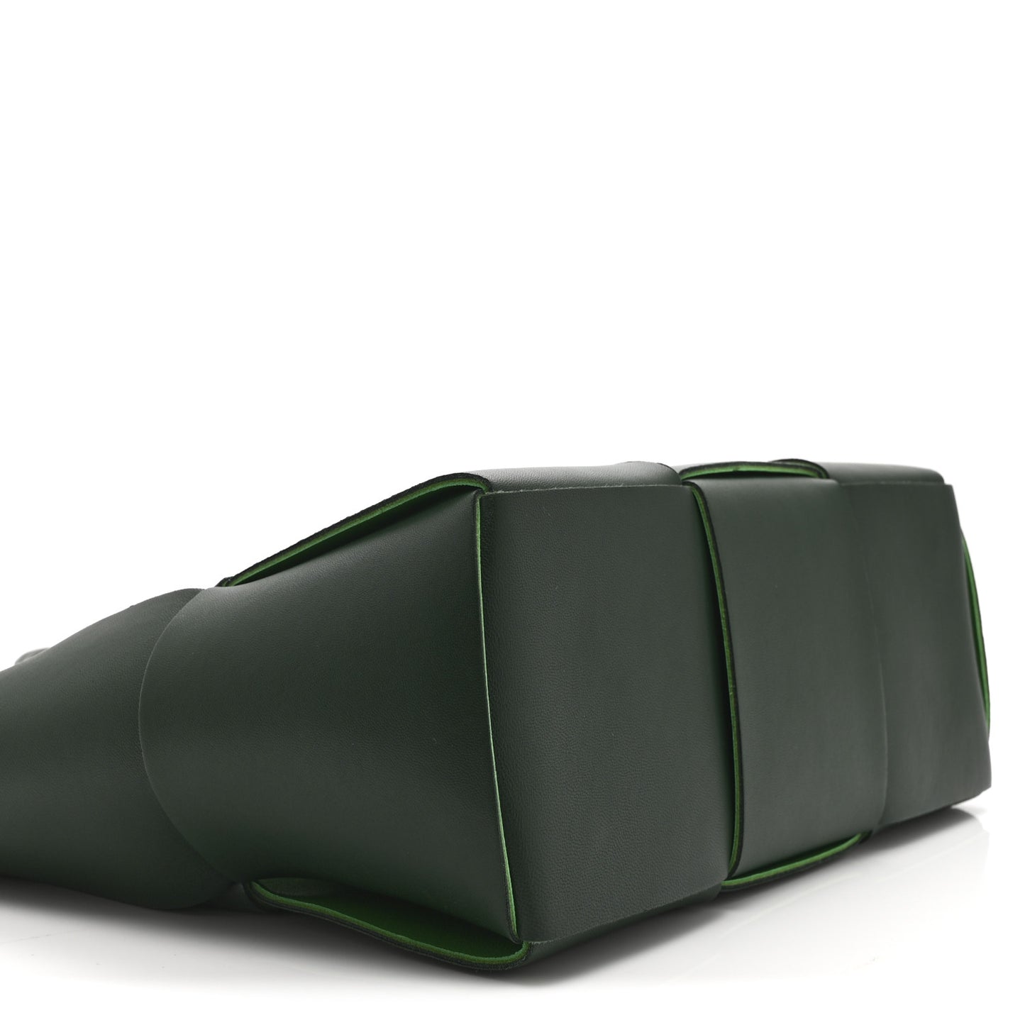 Calfskin Maxi Intrecciato Medium Arco Tote Raintree