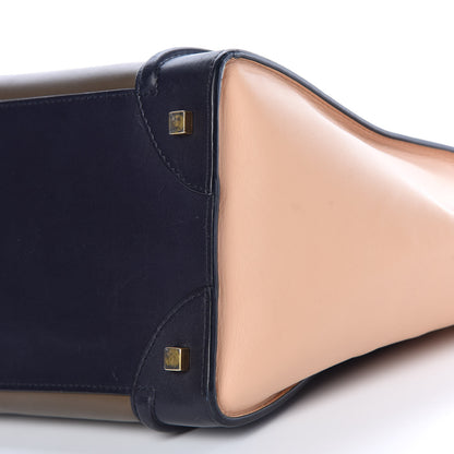 Celine Satin Calfskin Mini Tri-Color Luggage Anthracite 15 of 17