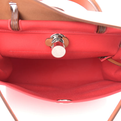 Hermes Vache Hunter Toile Herbag Zip 31 PM Bougainvillea 6 of 12