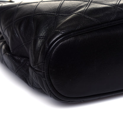 Chanel Lambskin Stitched Shopper Tote Black 15 of 21