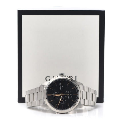 Gucci Stainless Steel 44mm G-Timeless Chronograph Quartz Watch Black 6 of 6