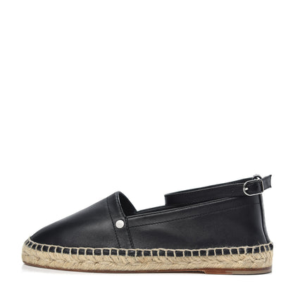 Hermes Nappa Malaga Espadrille 37 Black 1 of 7