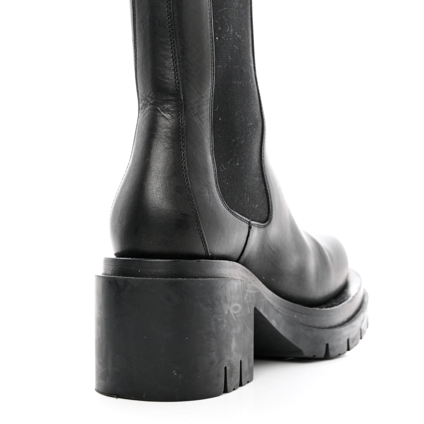 Calfskin The Lug Chelsea 30/70mm Ankle Boots 39 Black