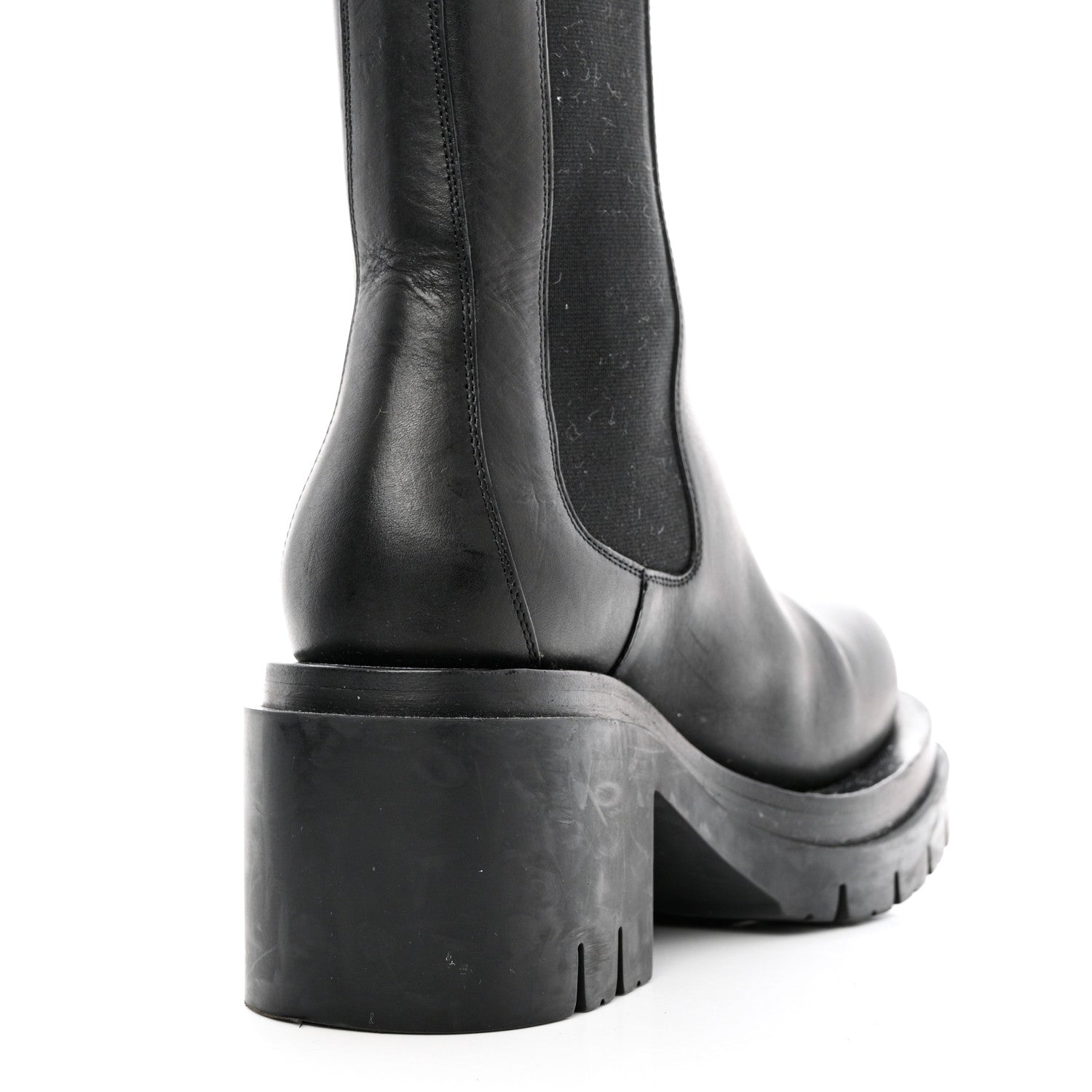 Bottega Veneta Calfskin The Lug Chelsea 30/70mm Ankle Boots 39 Black 11 of 12